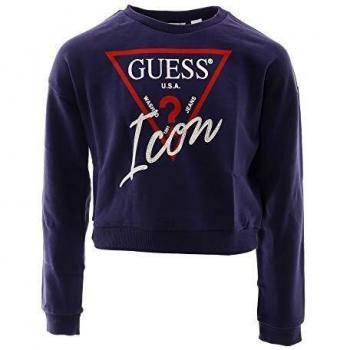 Guess Felpa Girocollo Bambina BLU Navy