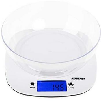 Mesko MS 3165 - Báscula de cocina digital con cuenco