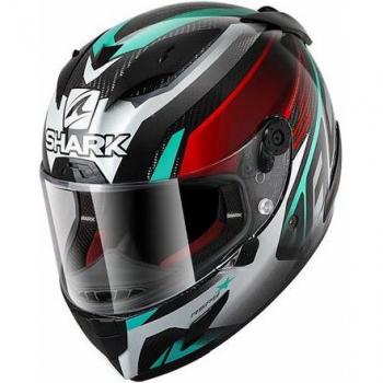 Casco Integral Shark Race-R Pro Carbon Aspy Carbono Rojo Azul XS