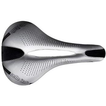 Selle Italia Lady Gel Flow, Marco de Manganeso Fibra-tek Unisex Adulto, Blanco, L