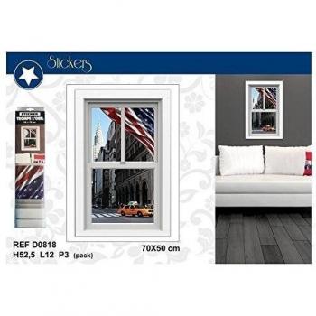 Stickers trompe l'oeil Wall Street