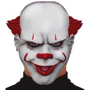 Máscara de Payaso Asesino Guirca - Máscara de látex, diseño terrorífico, ajuste cómodo, ideal para disfraces y fiestas temáticas
