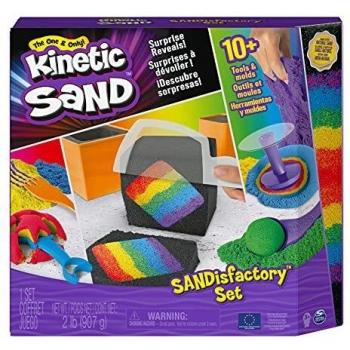 Kinetic Sand - Set de fábrica de arena colorida con accesorios y efectos sorprendentes 6061654 p4 Spin Master