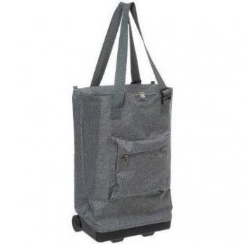 Carro bolsa de compra plegable gris 30L