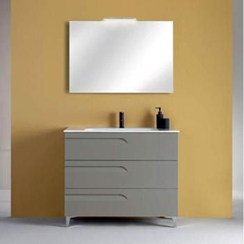 ROYO Vitale Conjunto Mueble 3 Cajones F-46 Fumé Mate - Medida: 80 CMS