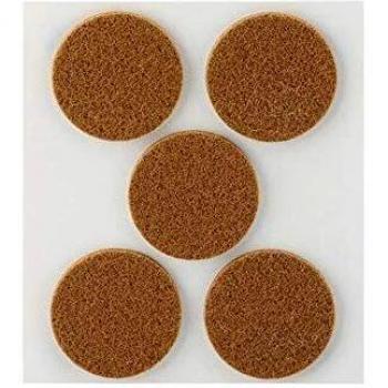 INOFIX 66717 Fieltros Sintéticos Adhesivos Plasfix, Paquete de 5 Unidades, Marrón, 34 Mm