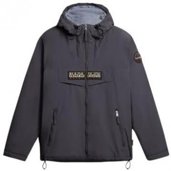 Napapijri Men's Dark Grey Rainforest Open Winter Jacket Size S