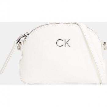 Bolso bandolera Calvin Klein Daily Small Pebble Mujer, Blanco
