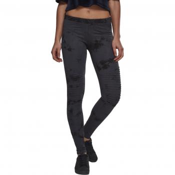 Urban Classics Ladies Biker Batik Leggings, Multicolor