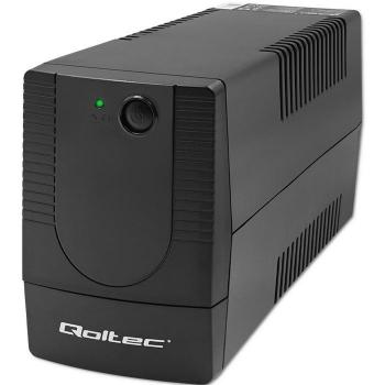 Qoltec 53773 UPS System - Sistema de Alimentación Ininterrumpida Line Interactive Monolito 850VA 480W