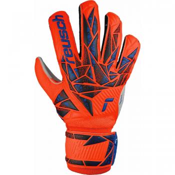 Guantes de portero Reusch Attrakt Solid, características: diseño ergonómico, palma de látex para un mejor agarre, sistema de ajuste en la muñeca, acolchado adicional para mayor protección, transpirabilidad y comodidad