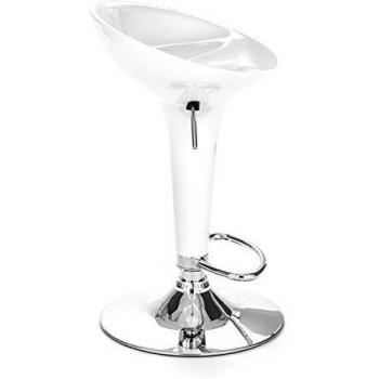 Tomasucci Park Juego Dos Taburetes Bar, ABS, Blanco