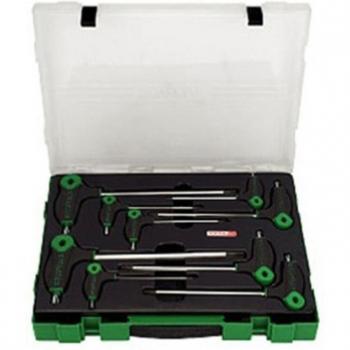 Kit de atornilladores TORX TOPTUL GZC09040 - 9 piezas (T10, T15, T20, T25, T27, T30, T40, T45, T50) con mal