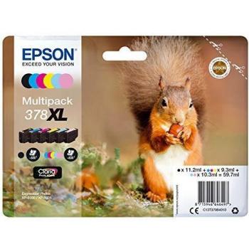 multipack 6 colores 378xl fotohd bl