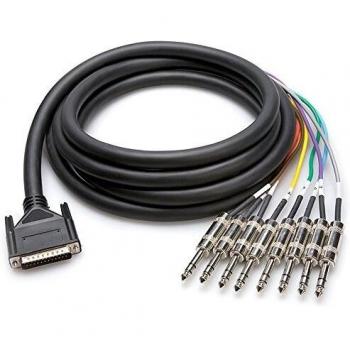 Hosa DTP802 - Cable de sonido snake DB25A a TSR de 6,3 mm