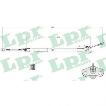 Cable de freno de mano LPR C0442B