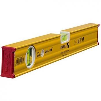 Stabila 19177 Nivel de Burbuja magnético, Amarillo, 40 cm con imán