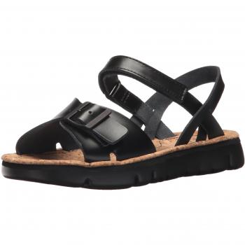 CAMPER Oruga Sandals for Women - Black, Size 38, Smooth Leather