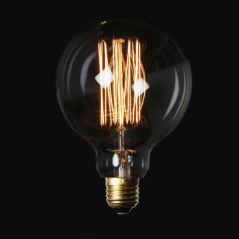 Wellindal Bombilla Vintage Edison Buuble E27 40WCristal Transparente