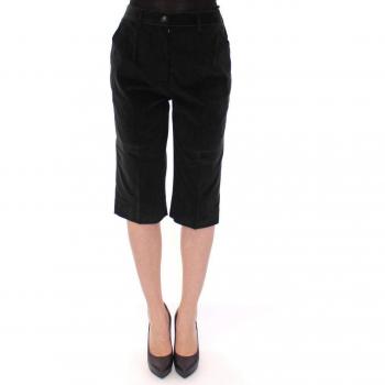 Dolce & Gabbana Black Cotton Blend Long Shorts Pants - IT38|XS, Size: 2XS