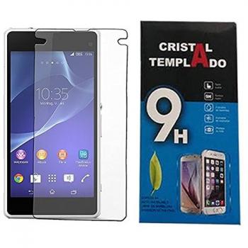 Fologar Protector de Pantalla de Cristal Templado 0,3 mm para Sony Xperia Z1 COMPACT D5503