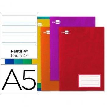 Liderpapel Libreta Write A5 32 Hojas 60G/M2Cuadro Pauta 4¬ 3.5Mm Con Margen