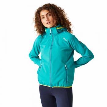 Regatta Women's Breathable Bourda Softshell Jacket with Zip Hood - Tahitian Blue, Size 20