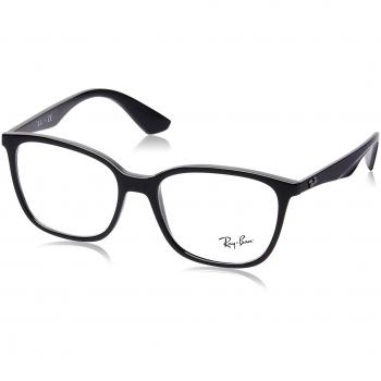 Ray-Ban Women's 0RX 7066 2000 54 Optical Frames, Black