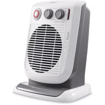 DeLonghi HVF 3552 TB - Emisor térmico, 43 dB, 2400 W, 50 Hz, color blanco y gris