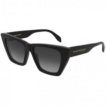 Alexander McQueen Stylish Sunglasses AM0299S, Black, Female, Size: 54 MM