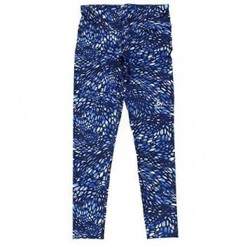 Odlo Tights Helle Malla, Mujer, Energy Blue-AOP ss18, S