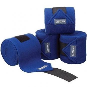 Le Mieux Luxury Fleece - Vendas para caballo, color azul, talla 3.8 m