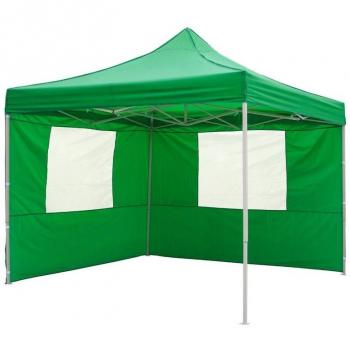 Lona Lateral Con Ventanas Para Carpa Verde 200X298 Cm - Lona lateral de color verde, incluye ventanas, dimensiones de 200 cm x 298 cm