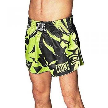 Leone 1947 Pantalones Cortos Kick-Thai Negro, L