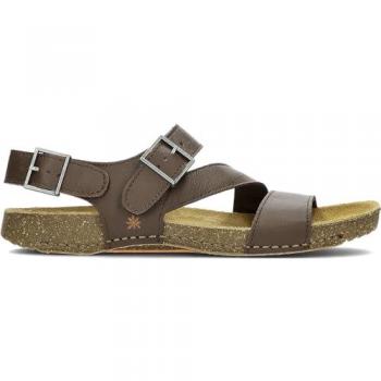 Sandalias Unisex de Piel Marrón Art 0999 I Breathe, Talla 45, Plano con Hebilla, Casual