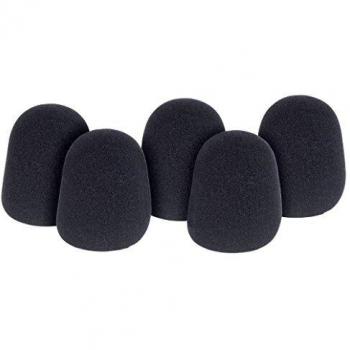 QTX, Dynamic Microphone Windshields, Black, Pack of 5
