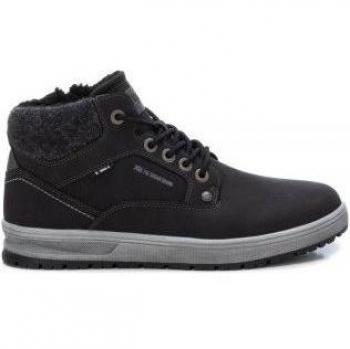 Botines Xti 142131 para Hombre, Color Negro con Cierre de Cremallera