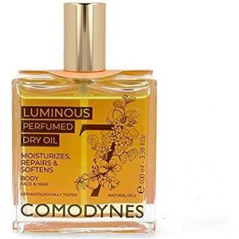 Comodynes Luminous Perfumed Dry Oil - Aceite Hidratante, Reparador Y Antioxidante Con Vitaminas E Y F Para Cara, Cuerpo Y Cabello - 100ml, 180 Gramo
