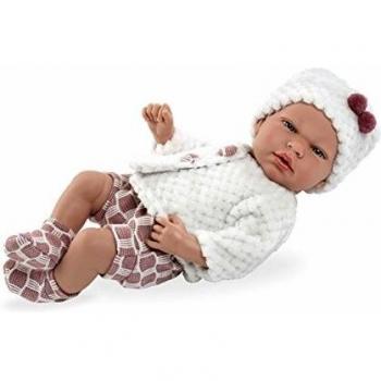 Muñecas Arias- Muñeco-bebé Elegance 40 cm con Sonido, Multicolor