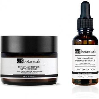 Dr. Botanicals Parsley Age Refresh Crema Hidratante de Día + Moroccan Rose Superfood Facial Oil