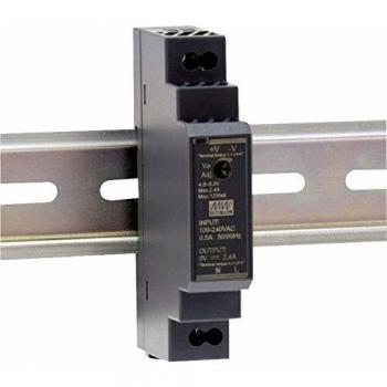 Fuente de alimentación DIN Mean Well HDR-15-15 - 15 W, 15 V DC, 1 A, Protección contra sobretensión y sobrecarga, Rango de temperatura -30 a 70 °C