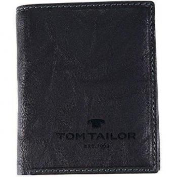 Tom Tailor Acc Lary Börse Hoch - Monedero de Cuero Hombre, Color Negro, Talla 10x12x1 cm