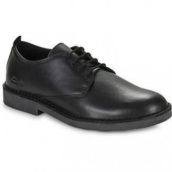 Clarks Desert London Evo Black Leather Men's Derby Shoes