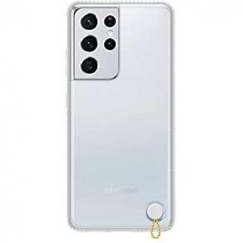 Samsung Galaxy S21 Ultra Clear Protective Cover, Transparente con Borde Blanco, EF-GG998CW