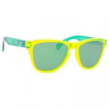 Oakley Frogskins XXS Kids Sunglasses Acid Green with Prizm Jade Lenses