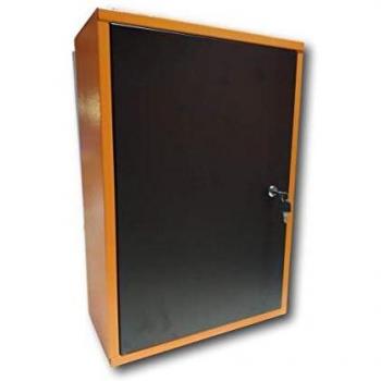 METALLMOBELL.-MB01 ARMARIO HERRAMIENTAS METALICO DE PARED 60X40X20Cm, ORGANIZACION PROFESIONAL PARA EL GARAJE TALLER Y TERRAZA EXTERIOR, ARMARIO CON CERRADURA, LLAVE Y PANEL RANURADO