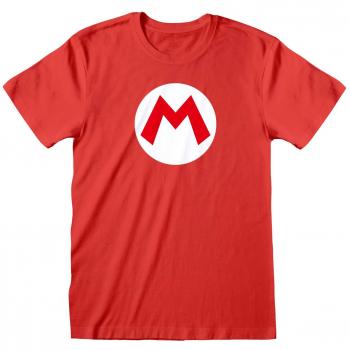 CAMISETA MARIO BADGE SUPER MARIO BROS ADULTO