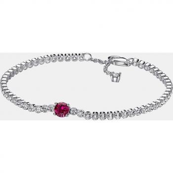 Pulsera Tenis Pandora Timeless con Gema Roja