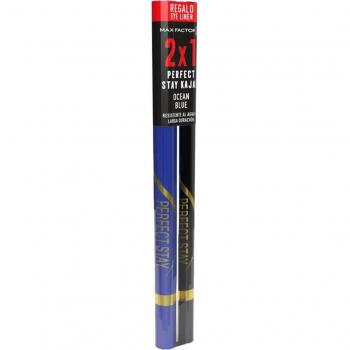 Max Factor Perfect Stay Long Lasting Kajal Eyeliner Pack 2x1 Negro + Ocean Blue 13g