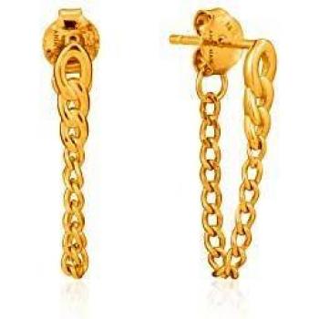 CURB CHAIN STUD EARRINGS